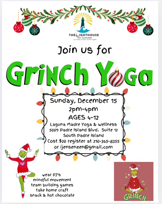 Poster for Grinch Yoga same information as in the page.